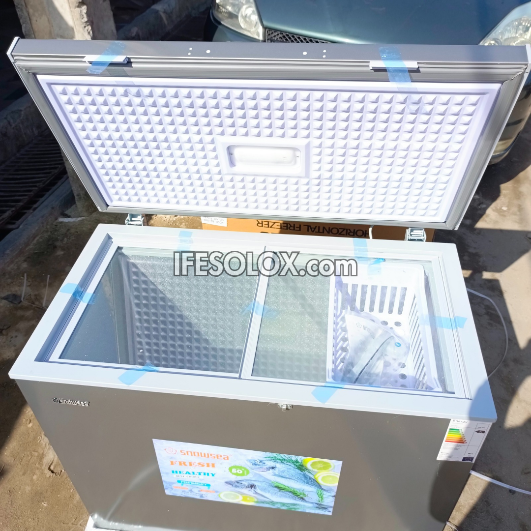 SNOWSEA BD-308 200 Liters Chest Deep Freezer + Glass Doors with 1 Year Warranty - Brand New
