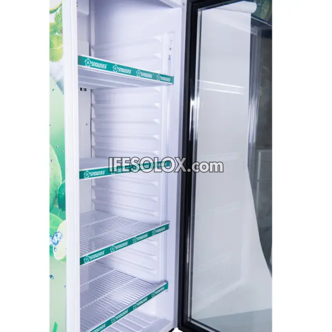 SNOWSEA LC-400 Single Door 400-Liter Showcase Beverage Chiller - Brand New
