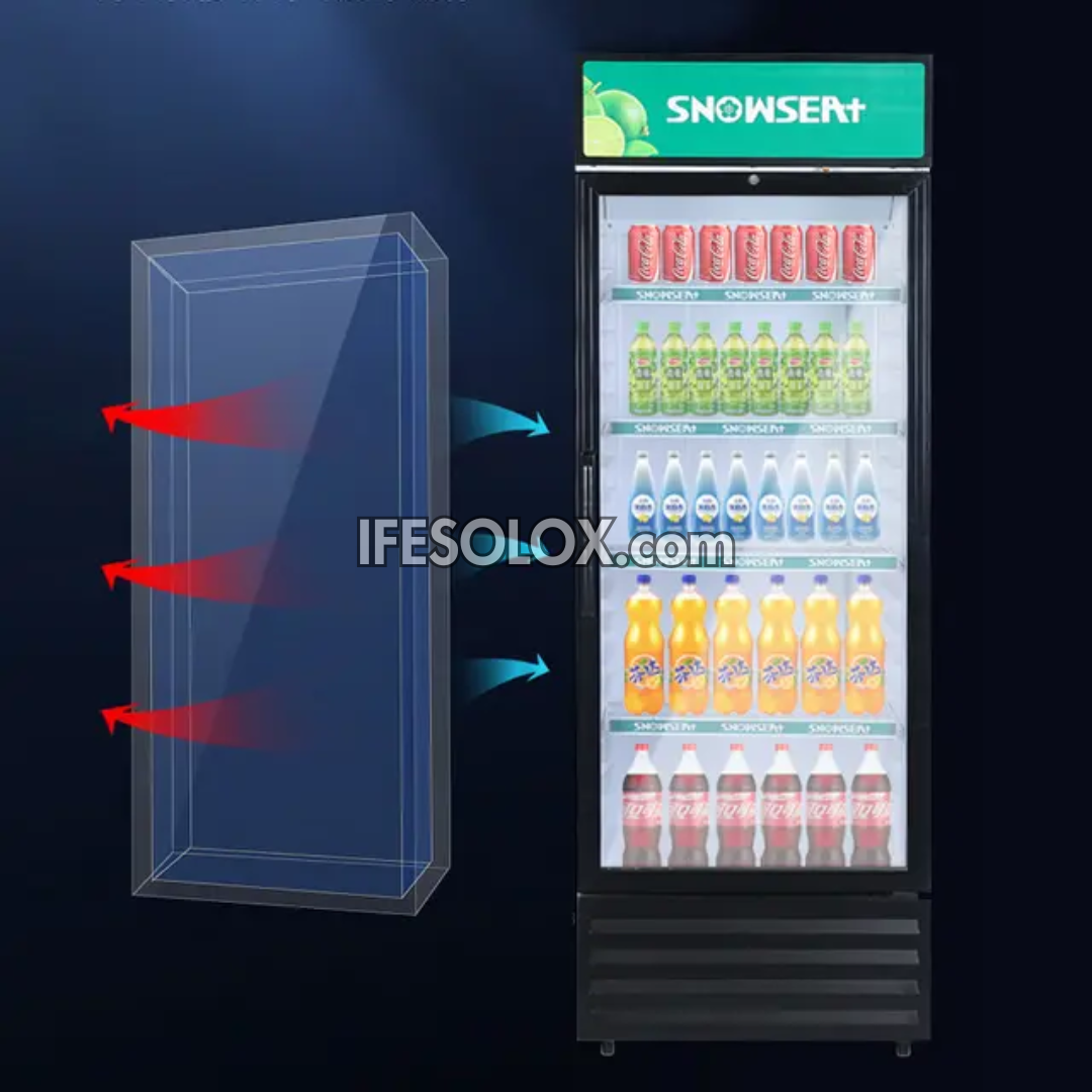 SNOWSEA LC-400 Single Door 400-Liter Showcase Beverage Chiller - Brand New