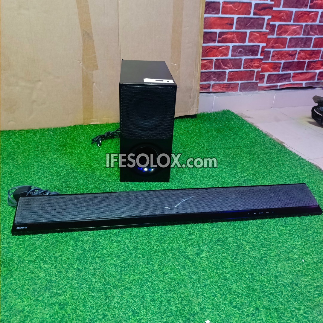 SONY HT-CT390 2.1Ch 300W Ultra-Slim Bluetooth Sound Bar with Wireless Subwoofer and HDMI Arc - Foreign Used