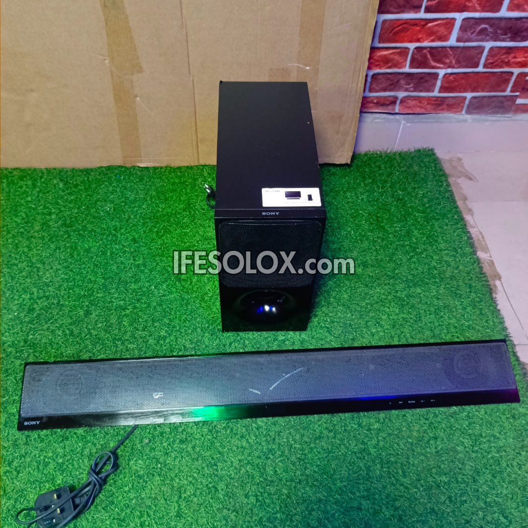 SONY HT-CT390 2.1Ch 300W Ultra-Slim Bluetooth Sound Bar with Wireless Subwoofer and HDMI Arc - Foreign Used