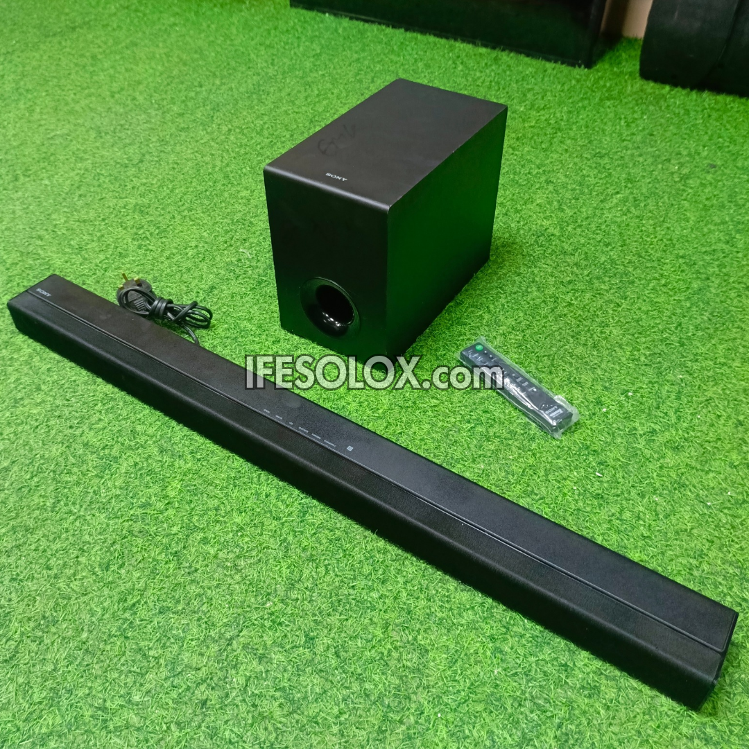 Barre de son Bluetooth compacte SONY HT-CT80 2.1 canaux 80 W avec caisson de basses filaire (entrée auxiliaire, optique, USB) - Occasion étrangère