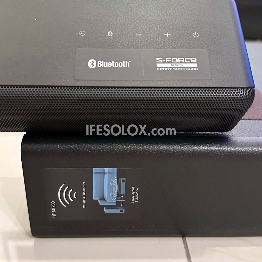 SONY HT-MT300 2.1Ch 100W Compact Bluetooth Sound Bar with Wireless Subwoofer - Foreign Used