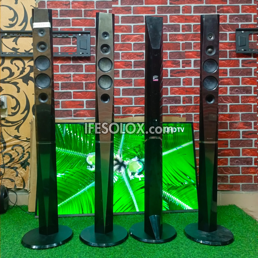 SONY SS-TSB133 6 ohms Tallboy Home Theater Surround Speakers (2 Pairs) - Foreign Used