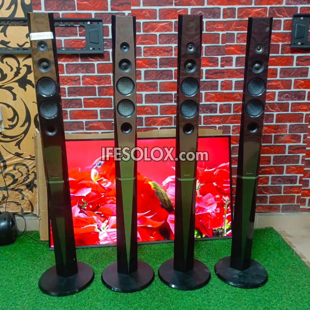 SONY SS-TSB133 6 ohms Tallboy Home Theater Surround Speakers (2 Pairs) - Foreign Used