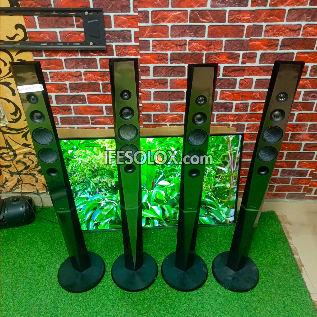 SONY SS-TSB133 6 ohms Tallboy Home Theater Surround Speakers (2 Pairs) - Foreign Used