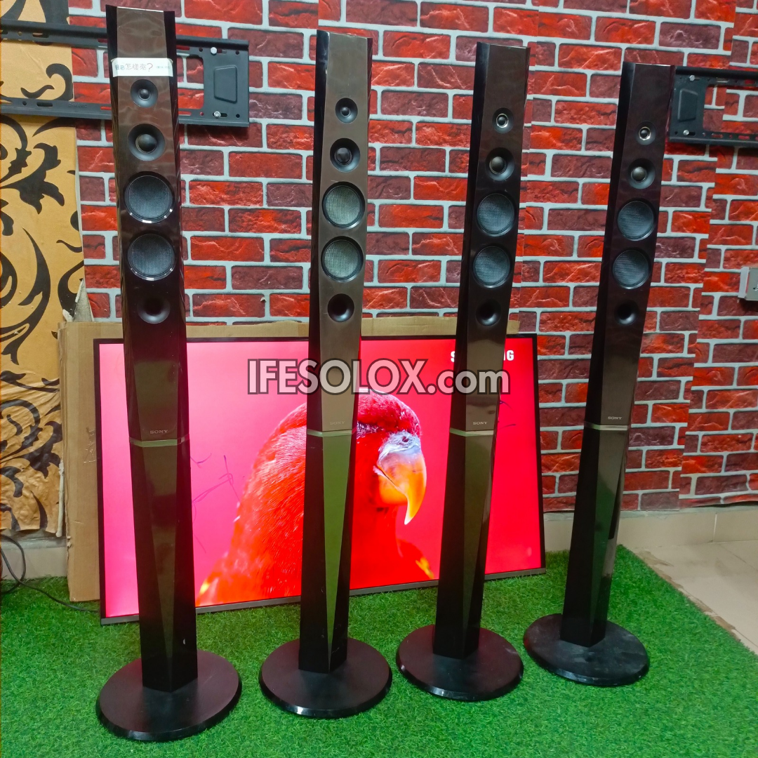 SONY SS-TSB133 6 ohms Tallboy Home Theater Surround Speakers (2 Pairs) - Foreign Used