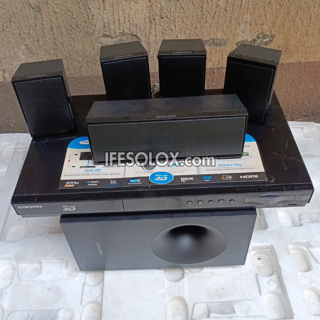 Samsung HT-E3500 5.1Ch 500Watts Blu-ray 3D DVD Home Theater Complete Set - Foreign Used