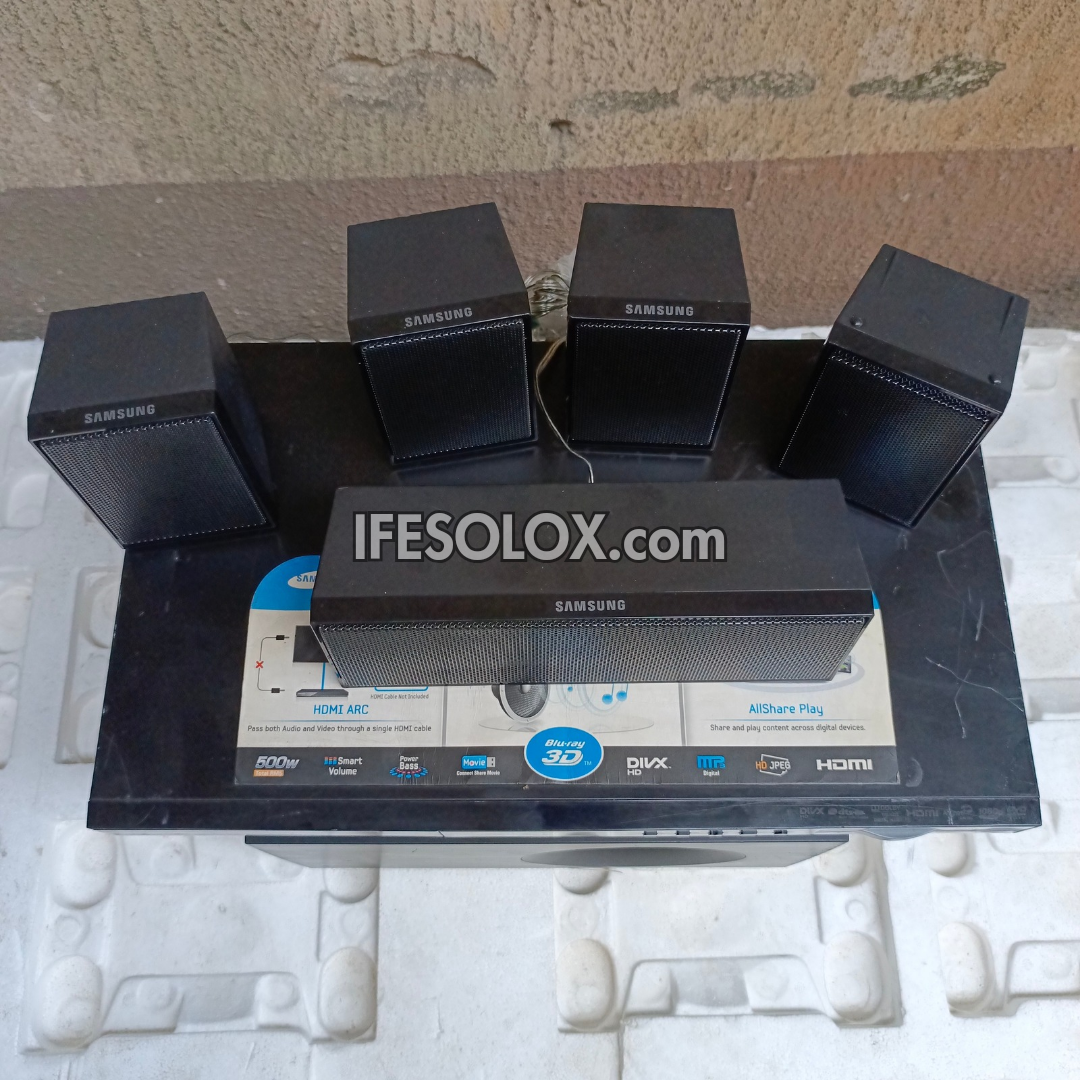 Samsung HT-E3500 5.1Ch 500Watts Blu-ray 3D DVD Home Theater Complete Set - Foreign Used