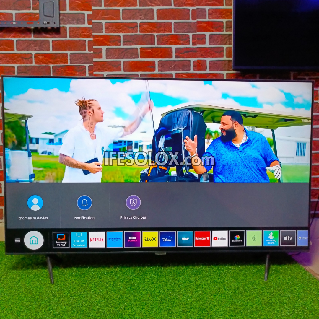 Samsung 55 inch UE55AU7100 Smart 4K Crystal UHD Frameless TV (Bluetooth, WiFi, Miracast, AirPlay) - Foreign Used