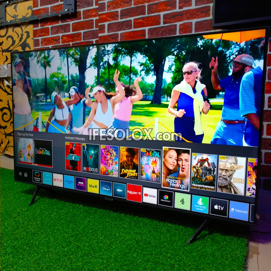 Samsung 55 inch UE55AU7100 Smart 4K Crystal UHD Frameless TV (Bluetooth, WiFi, Miracast, AirPlay) - Foreign Used