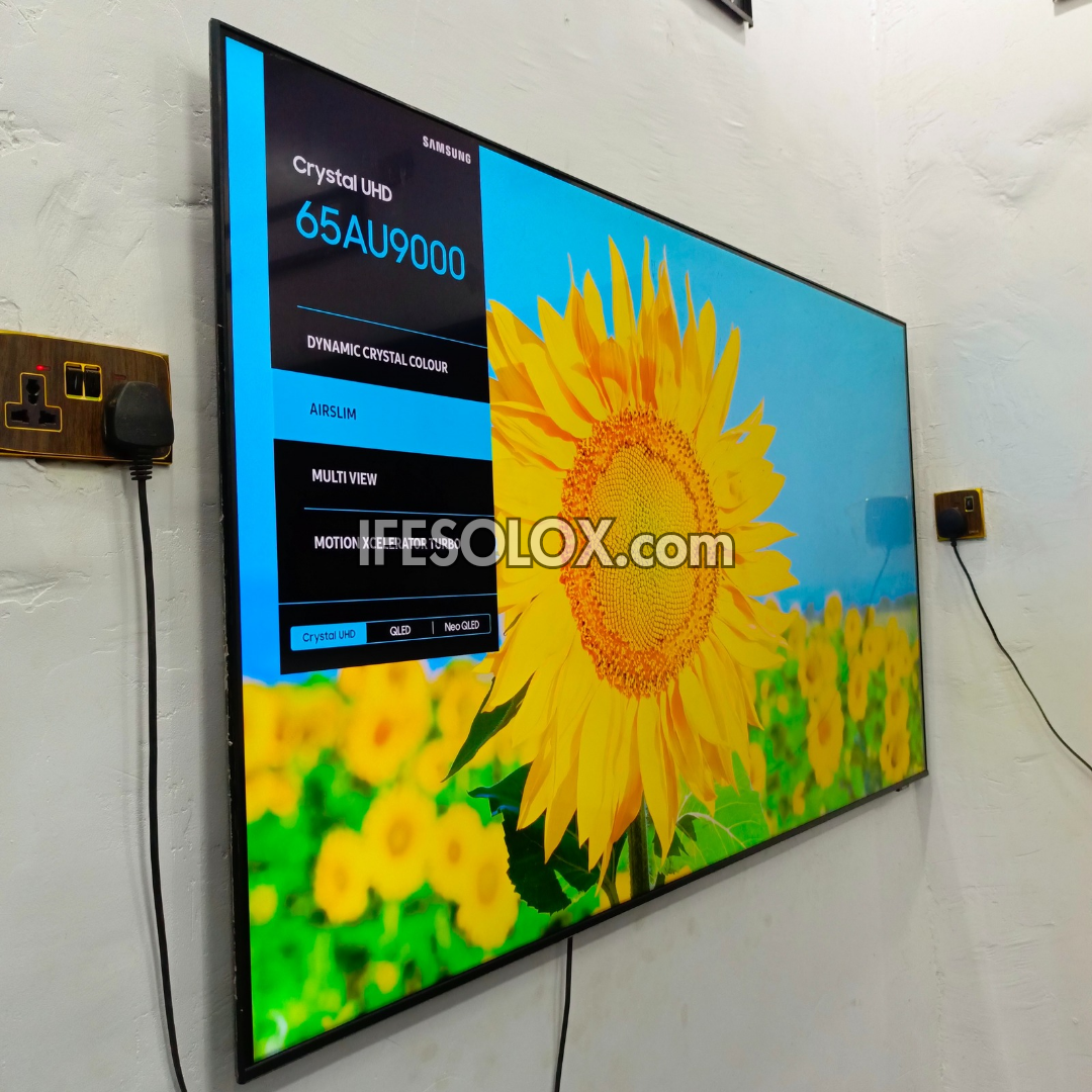 Samsung 65 inch 65AU9000 Series Ultra Slim 4K Crystal UHD Premium Smart TV - Foreign Used