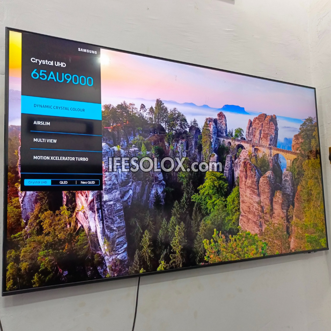 Samsung 65 inch 65AU9000 Series Ultra Slim 4K Crystal UHD Premium Smart TV - Foreign Used