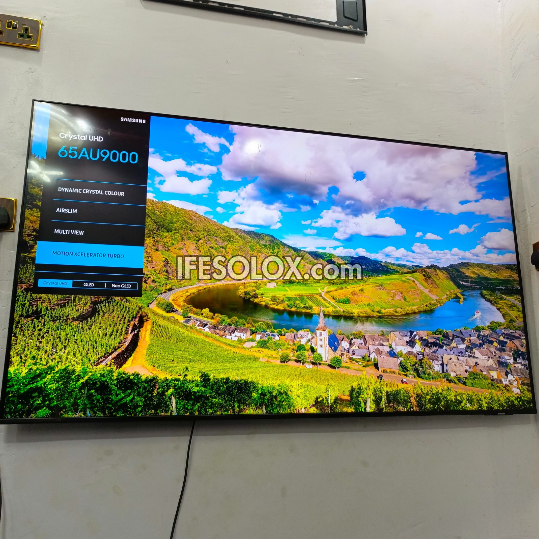 Samsung 65 inch 65AU9000 Series Ultra Slim 4K Crystal UHD Premium Smart TV - Foreign Used