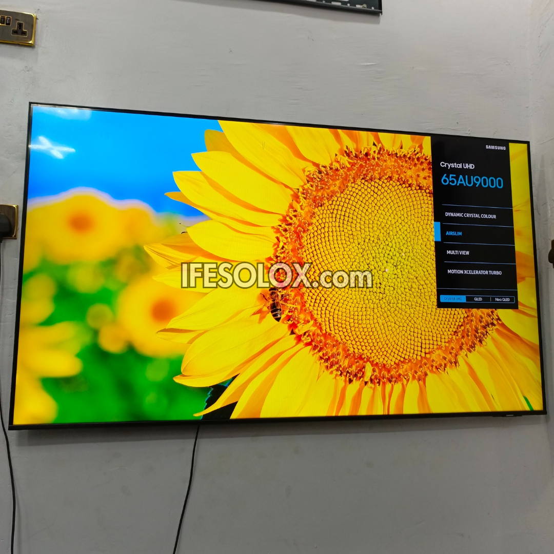 Samsung 65 inch 65AU9000 Series Ultra Slim 4K Crystal UHD Premium Smart TV - Foreign Used