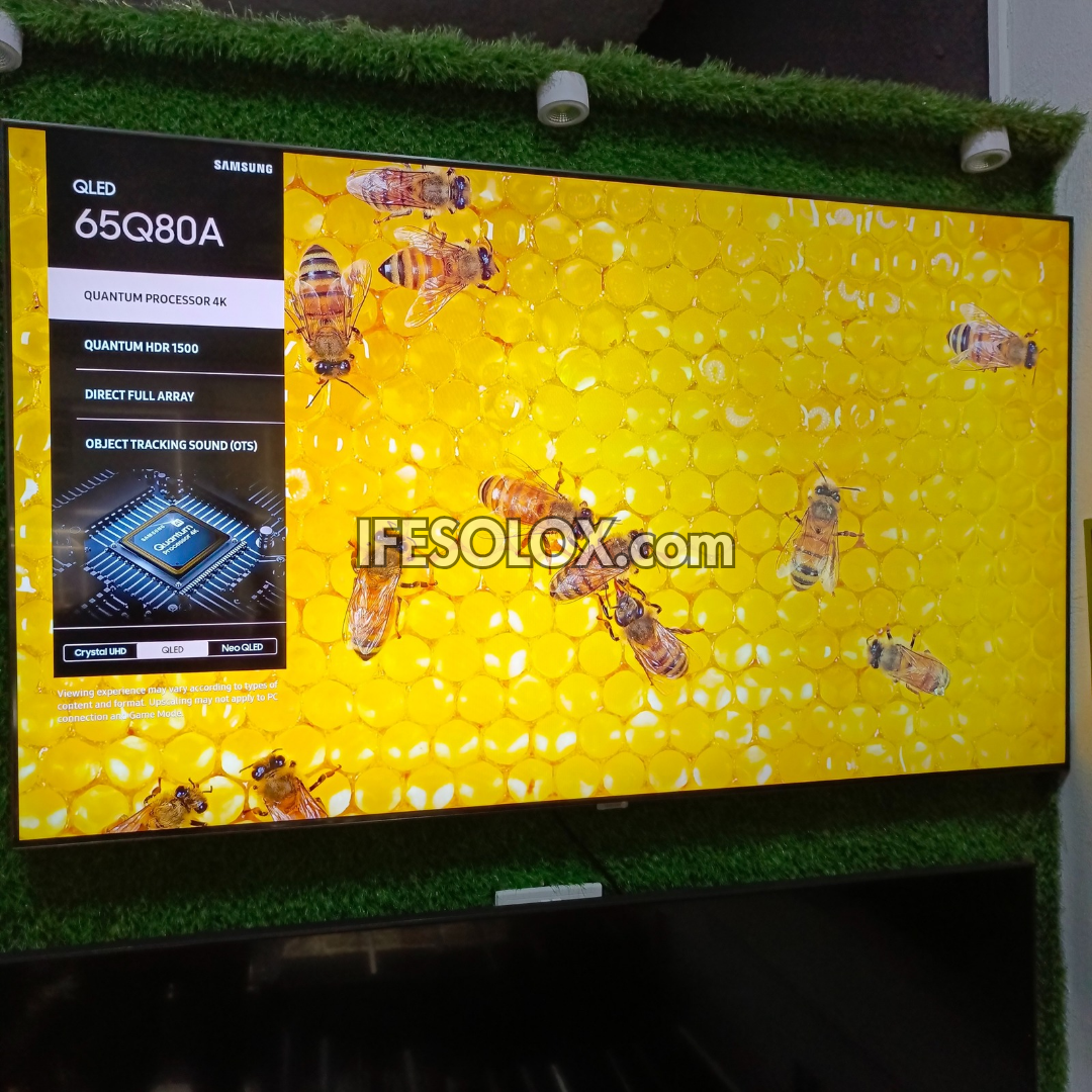 SAMSUNG 65 Inch 65Q80A Premium True 4K UHD Quantum HDR Smart Frameless QLED TV - Foreign Used