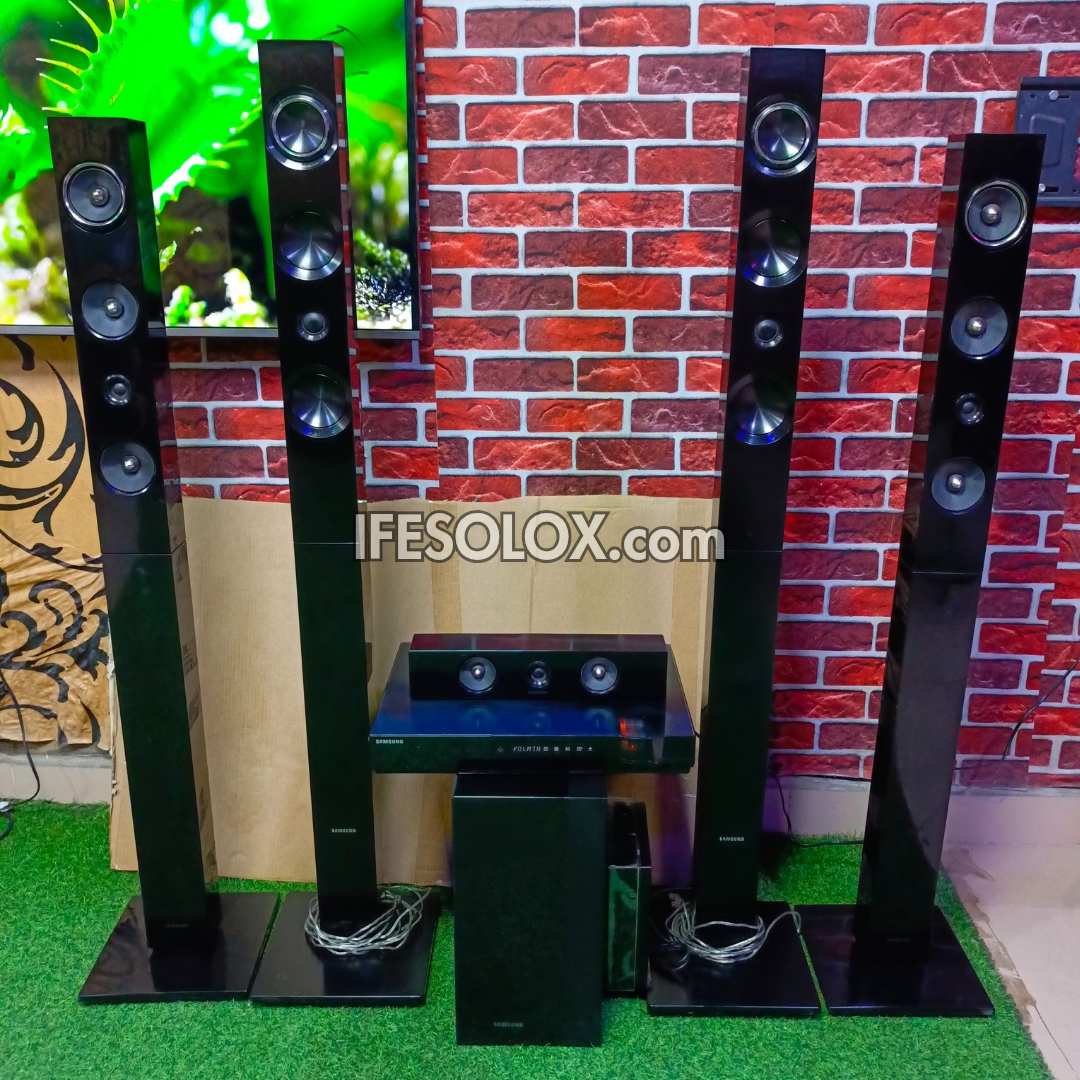 Samsung BULB HT-E6750 5.1Ch 1330watts Blu-ray 3D Smart Bluetooth Home Theater Complete Set with Wireless Rear Speakers - Foreign Used