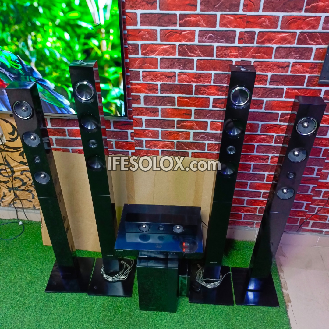 Samsung BULB HT-E6750 5.1Ch 1330watts Blu-ray 3D Smart Bluetooth Home Theater Complete Set with Wireless Rear Speakers - Foreign Used