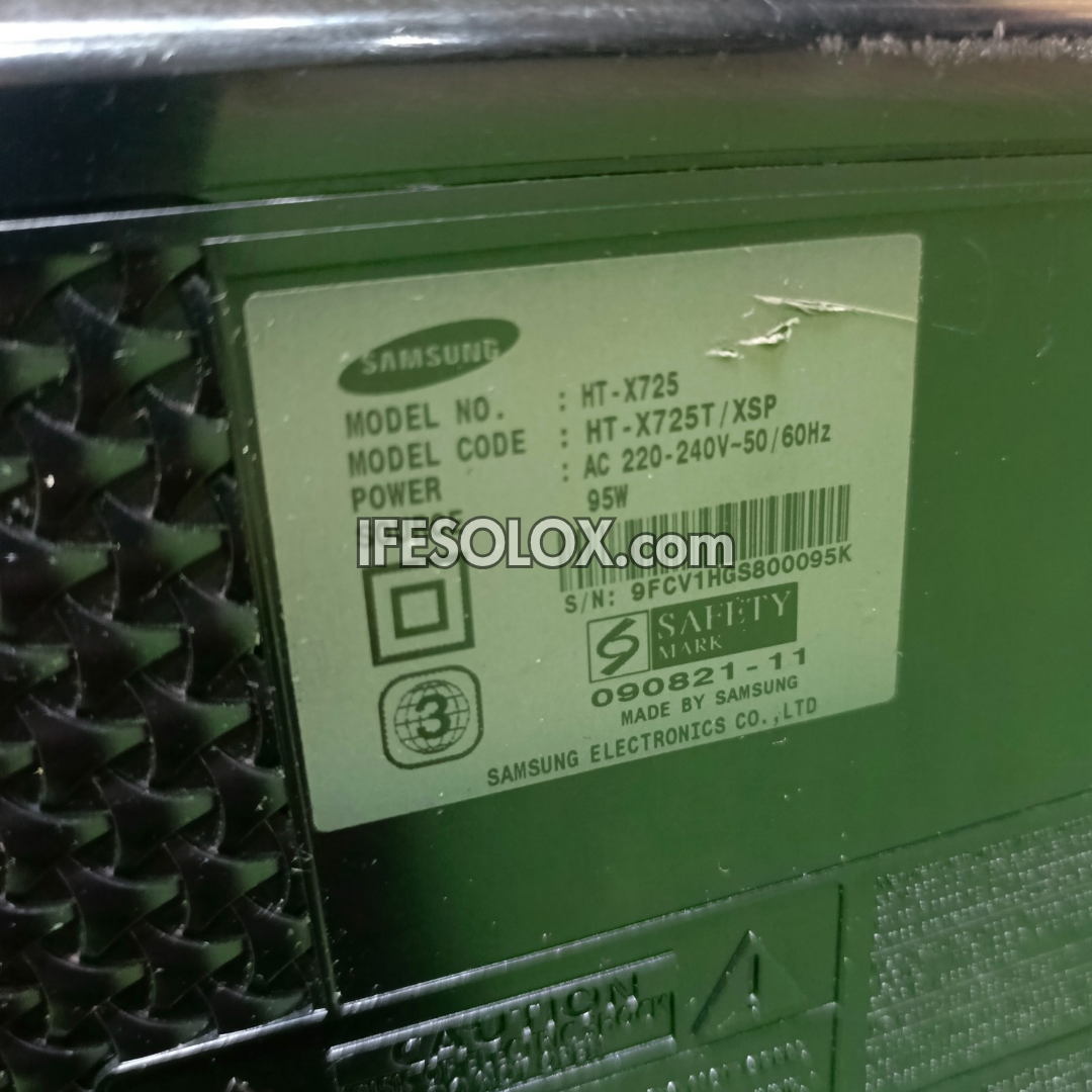 Samsung HT-X725 5.1Ch 1000Watts Bluetooth DVD Home Theater Machine Head (USB, Aux, FM radio) - Foreign Used