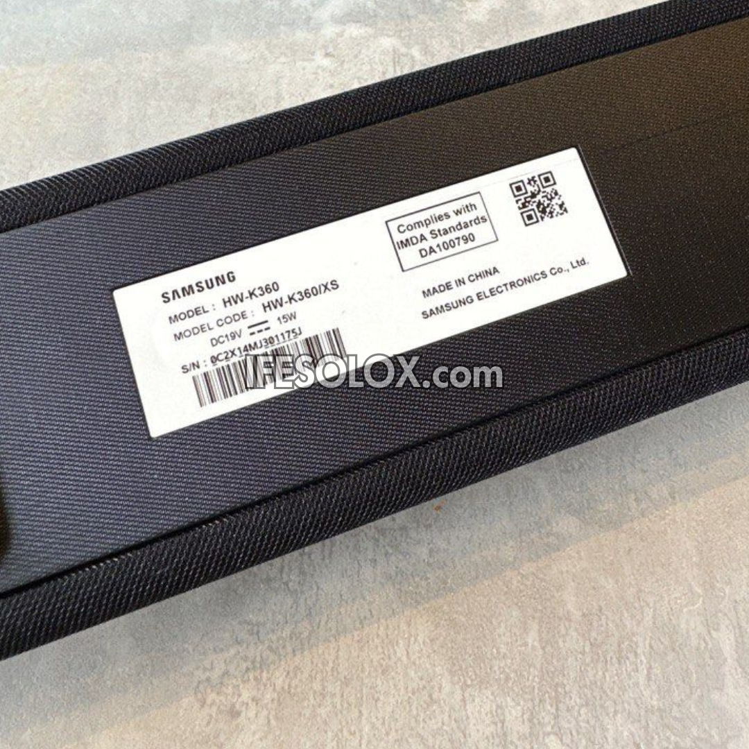 Samsung HW-K360 2.1Ch 160W Bluetooth Sound Bar with Wireless Subwoofer (USB, Optical in) - Foreign Used