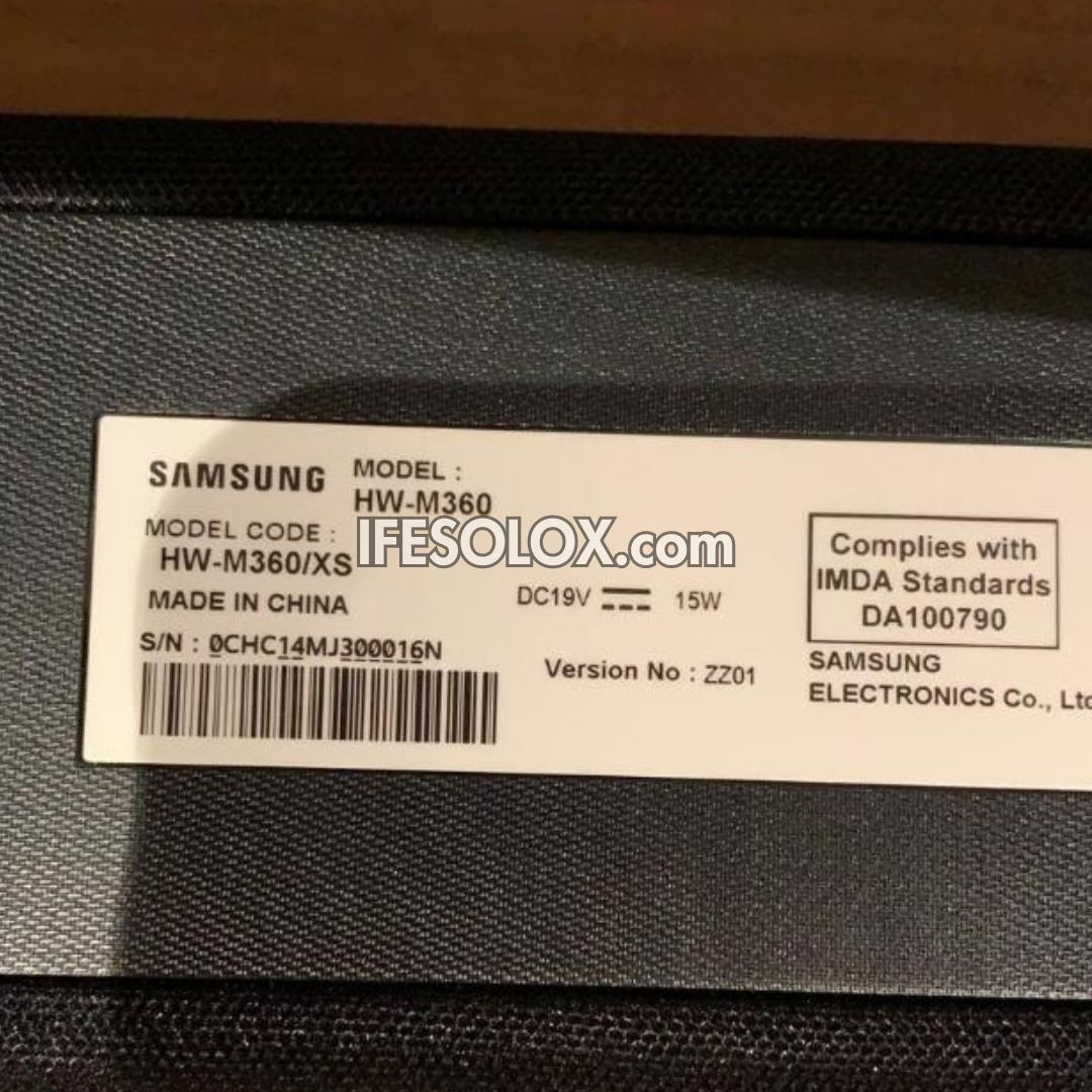 Samsung HW-M360 2.1Ch 200W Bluetooth Sound Bar with Wireless Subwoofer (USB, Optical in) - Foreign Used