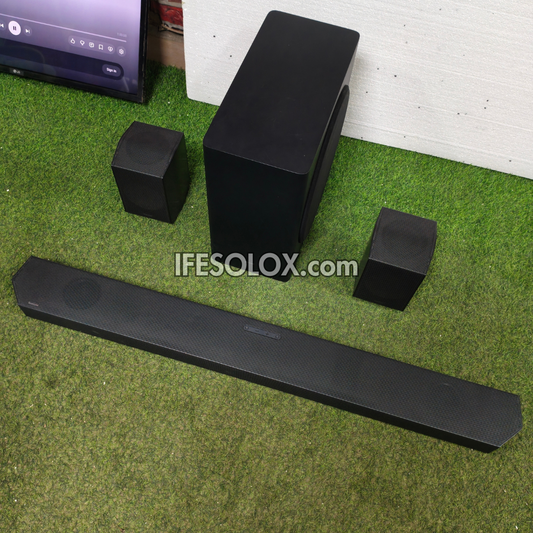 Samsung HW-Q930D 9.1.4Ch 540W Q-Series SpaceFit Sound Bar with Wireless Subwoofer and Wireless Rear Speakers - Foreign Used