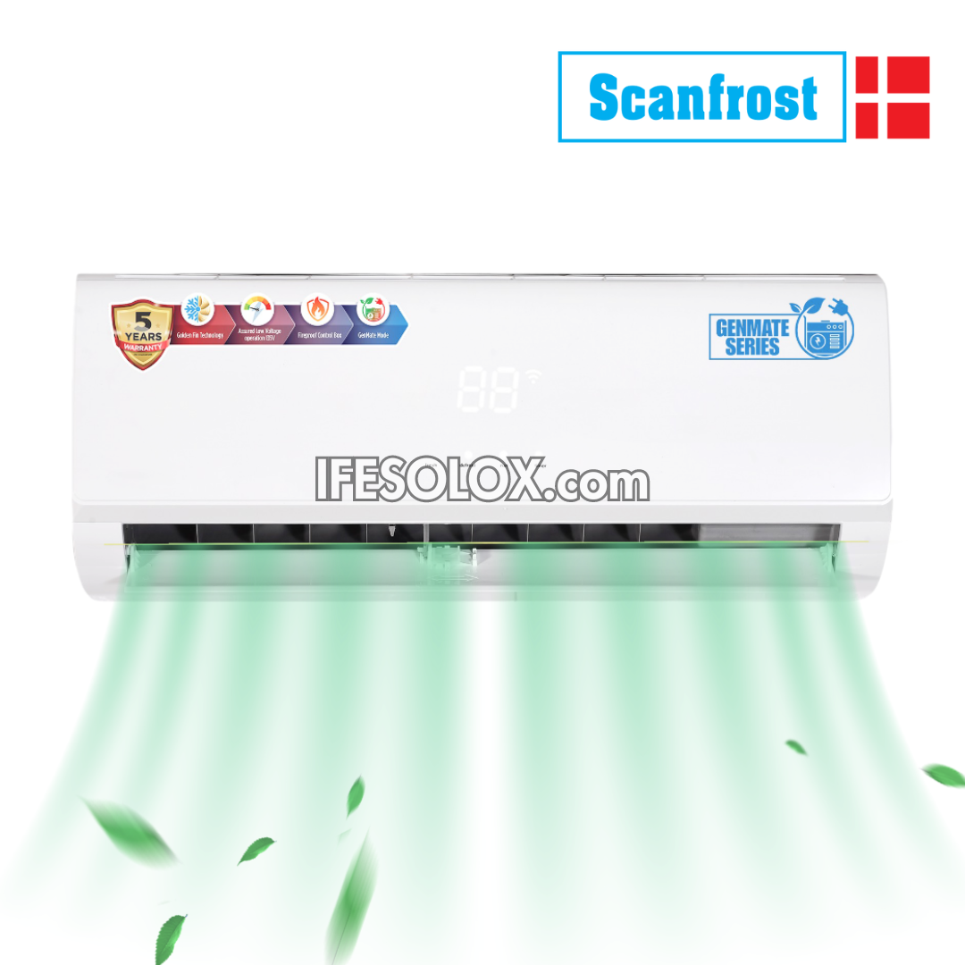 Scanfrost 1hp Genmate Inverter Split Unit Air Conditioner With Copper Ifesolox 2539
