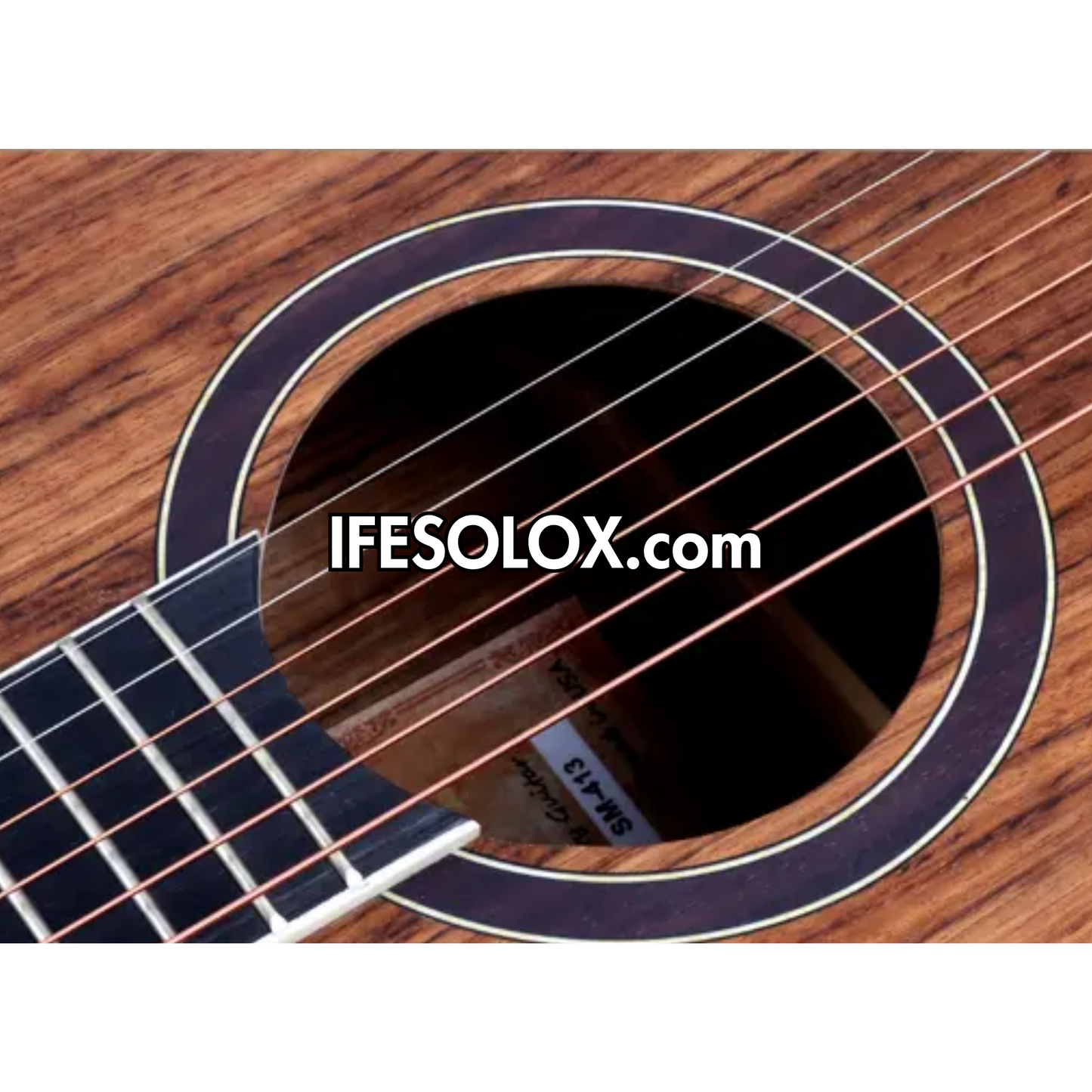 Smiger SM-413 Guitare semi-acoustique à coupe unique de 41 po avec ceinture et sac - Tout neuf