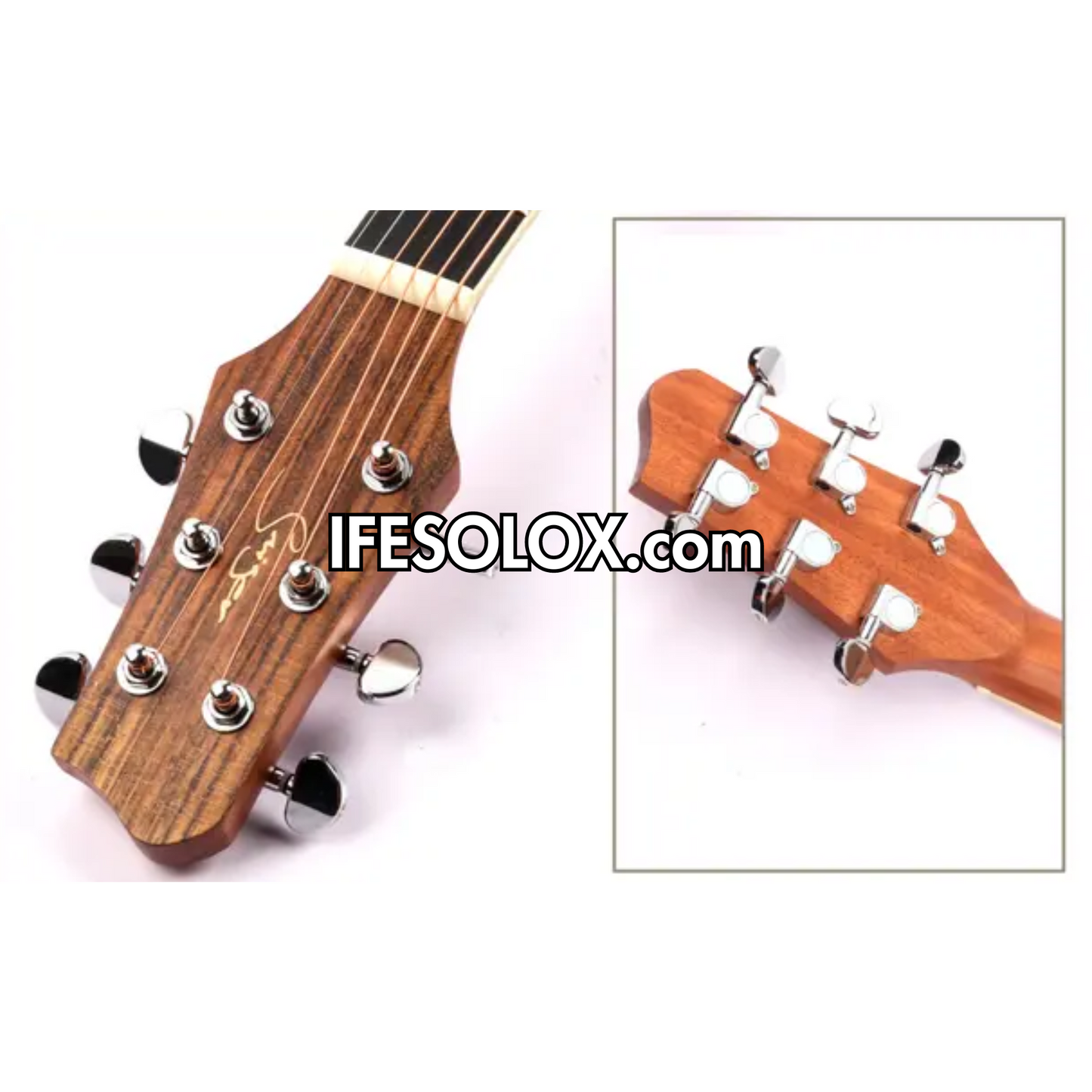 Smiger SM-413 Guitare semi-acoustique à coupe unique de 41 po avec ceinture et sac - Tout neuf