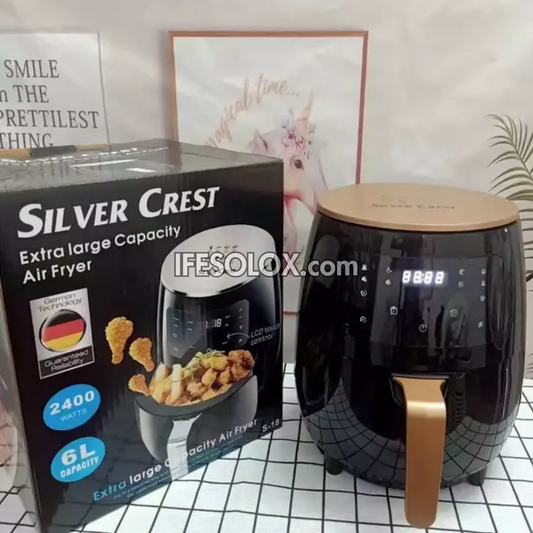 Silver Crest S-18 6Liters Air Fryer with 2400W and Multi-LED control - Brand New