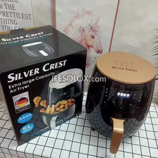 Silver Crest S-18 6Liters Air Fryer with 2400W and Multi-LED control - Brand New