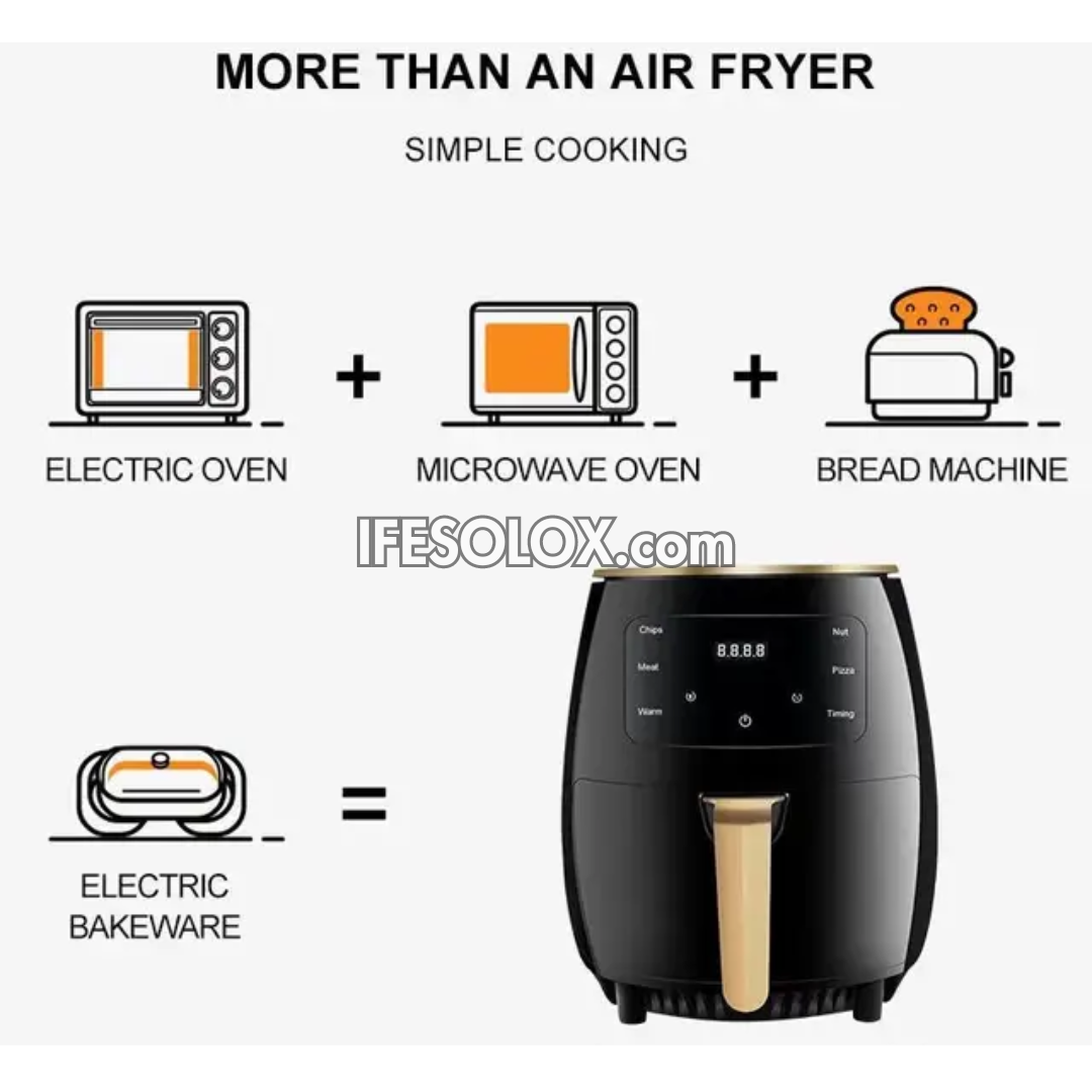 Silver Crest S-18 6Liters Air Fryer with 2400W and Multi-LED control - Brand New