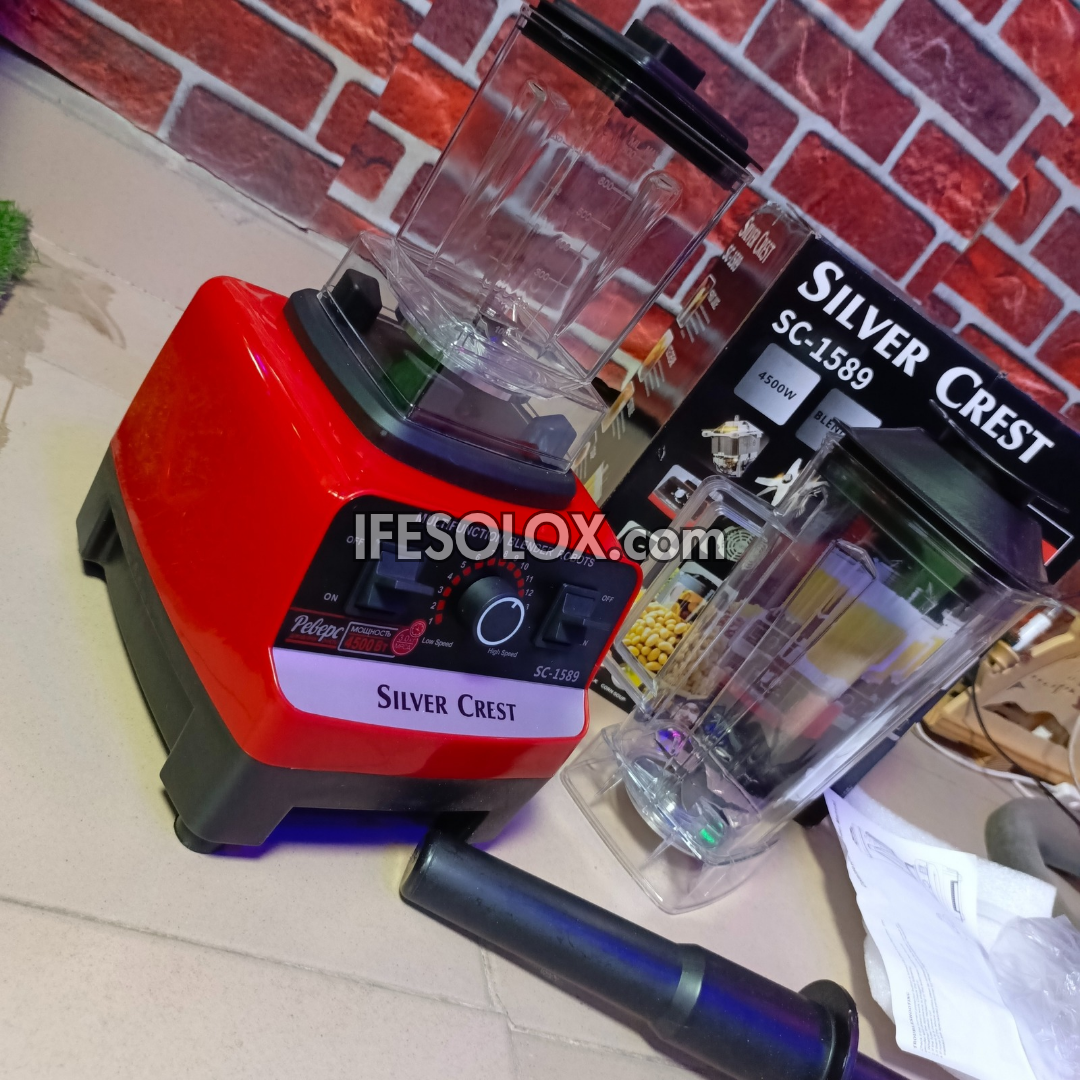 Silver Crest SC-1589 2Liters 4,500Watts High-speed 2-in-1 Power Blender - Brand New