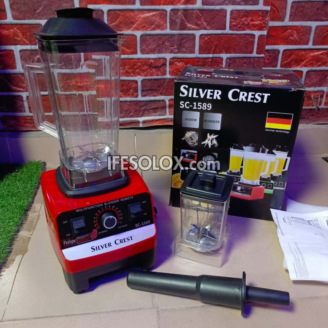 Silver Crest SC-1589 2Liters 4,500Watts High-speed 2-in-1 Power Blender - Brand New