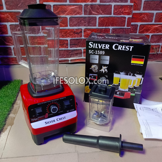 Silver Crest SC-1589 2Liters 4,500Watts High-speed 2-in-1 Power Blender - Brand New