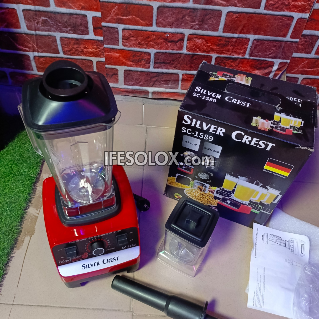 Silver Crest SC-1589 2Liters 4,500Watts High-speed 2-in-1 Power Blender - Brand New