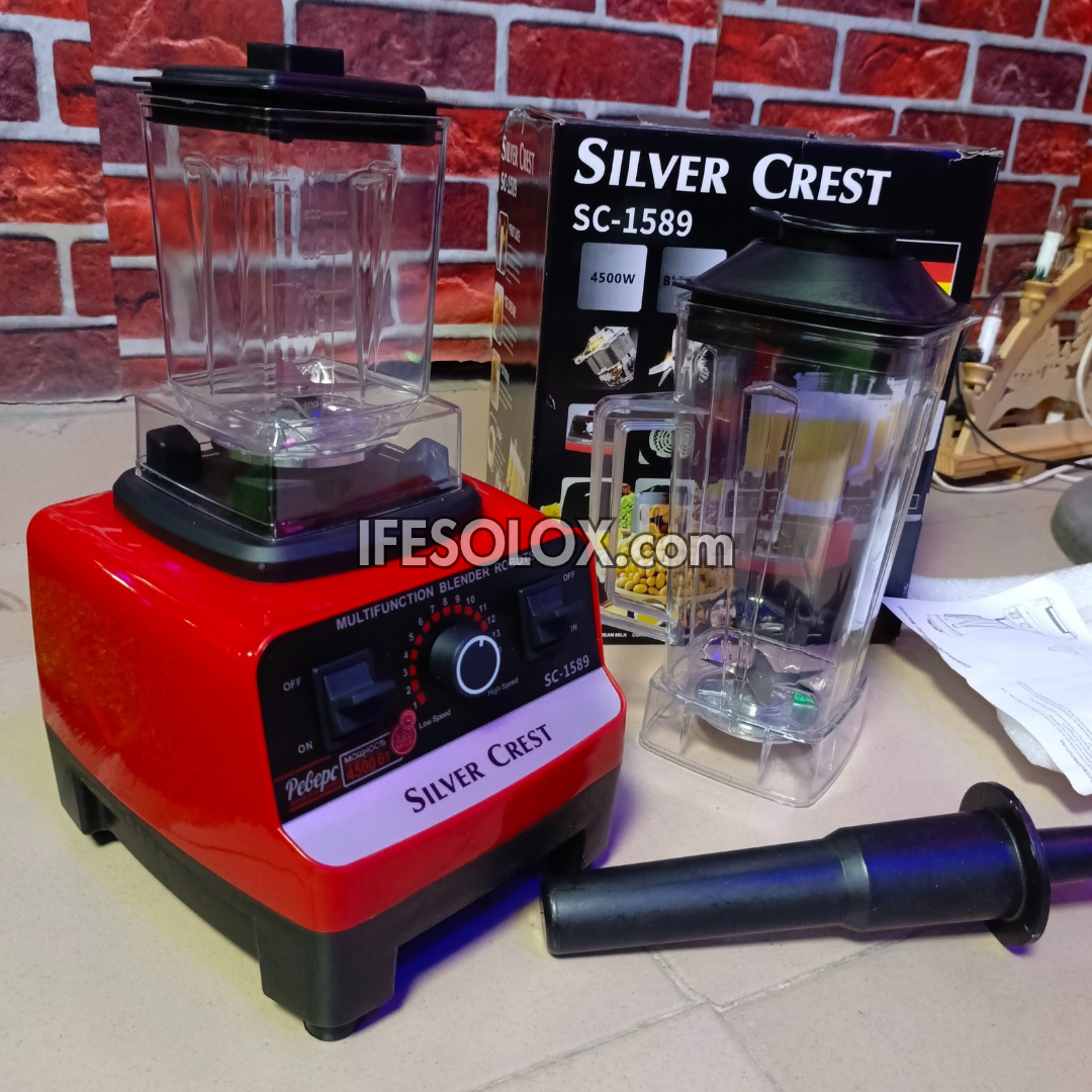 Silver Crest SC-1589 2Liters 4,500Watts High-speed 2-in-1 Power Blender - Brand New