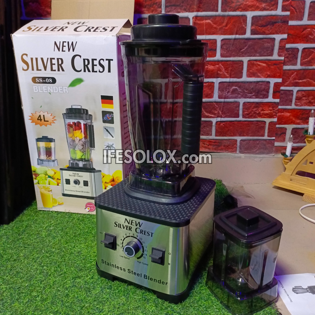 Silver Crest SS-08 4Liters 9,000Watts High-speed 2-in-1 Multipurpose Power Blender - Brand New