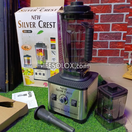 Silver Crest SS-08 4Liters 9,000Watts High-speed 2-in-1 Multipurpose Power Blender - Brand New