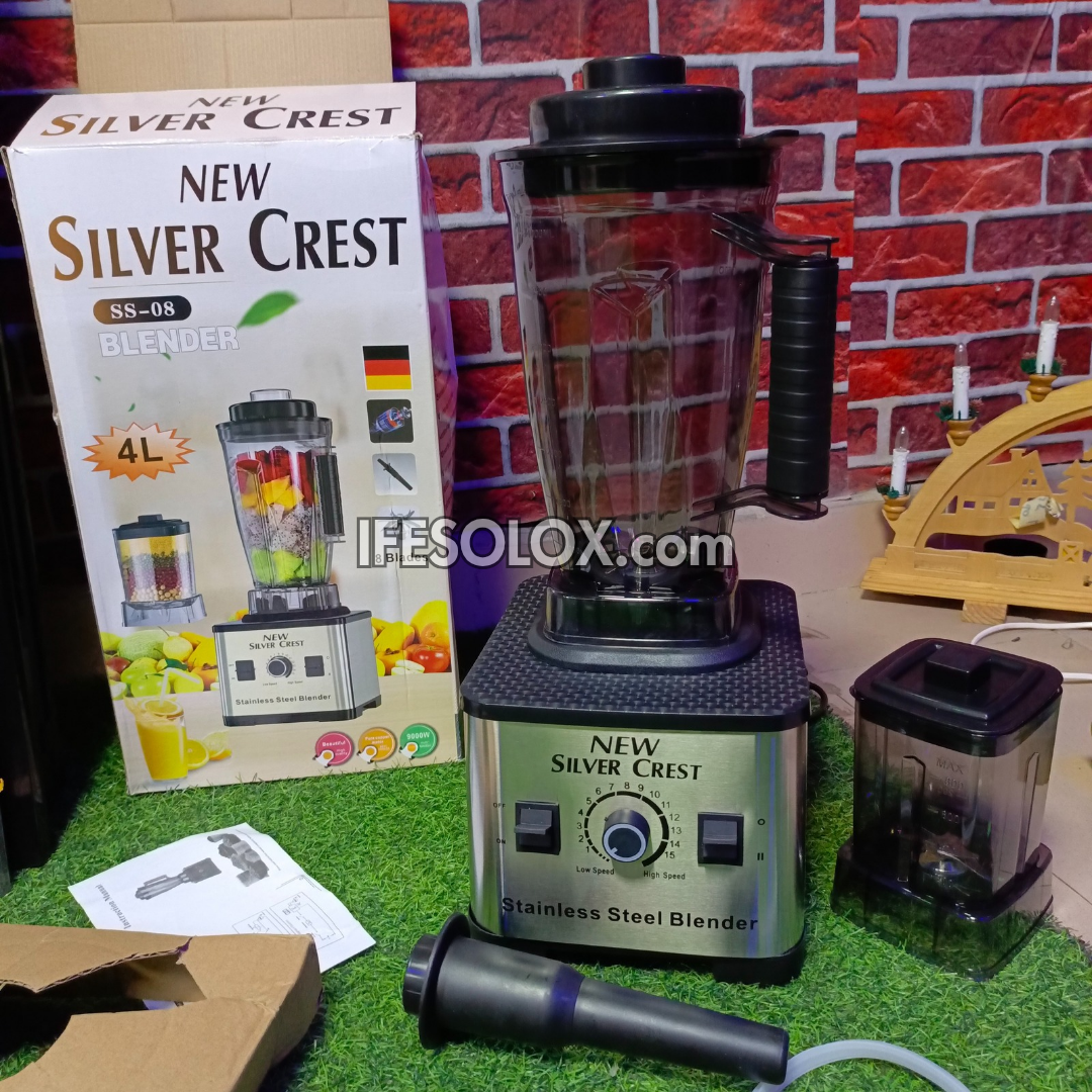 Silver Crest SS-08 4Liters 9,000Watts High-speed 2-in-1 Multipurpose Power Blender - Brand New