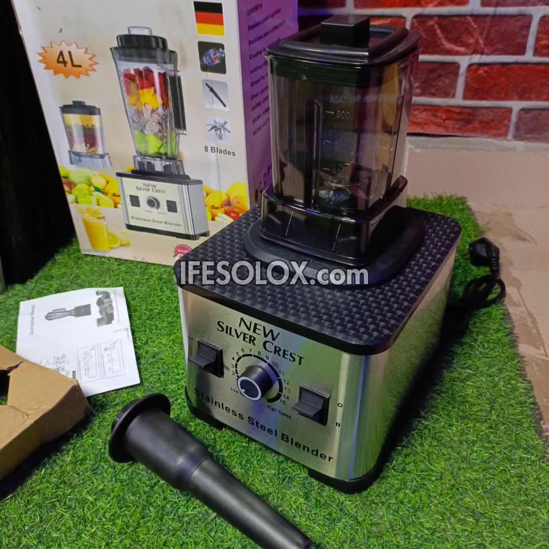 Silver Crest SS-08 4Liters 9,000Watts High-speed 2-in-1 Multipurpose Power Blender - Brand New