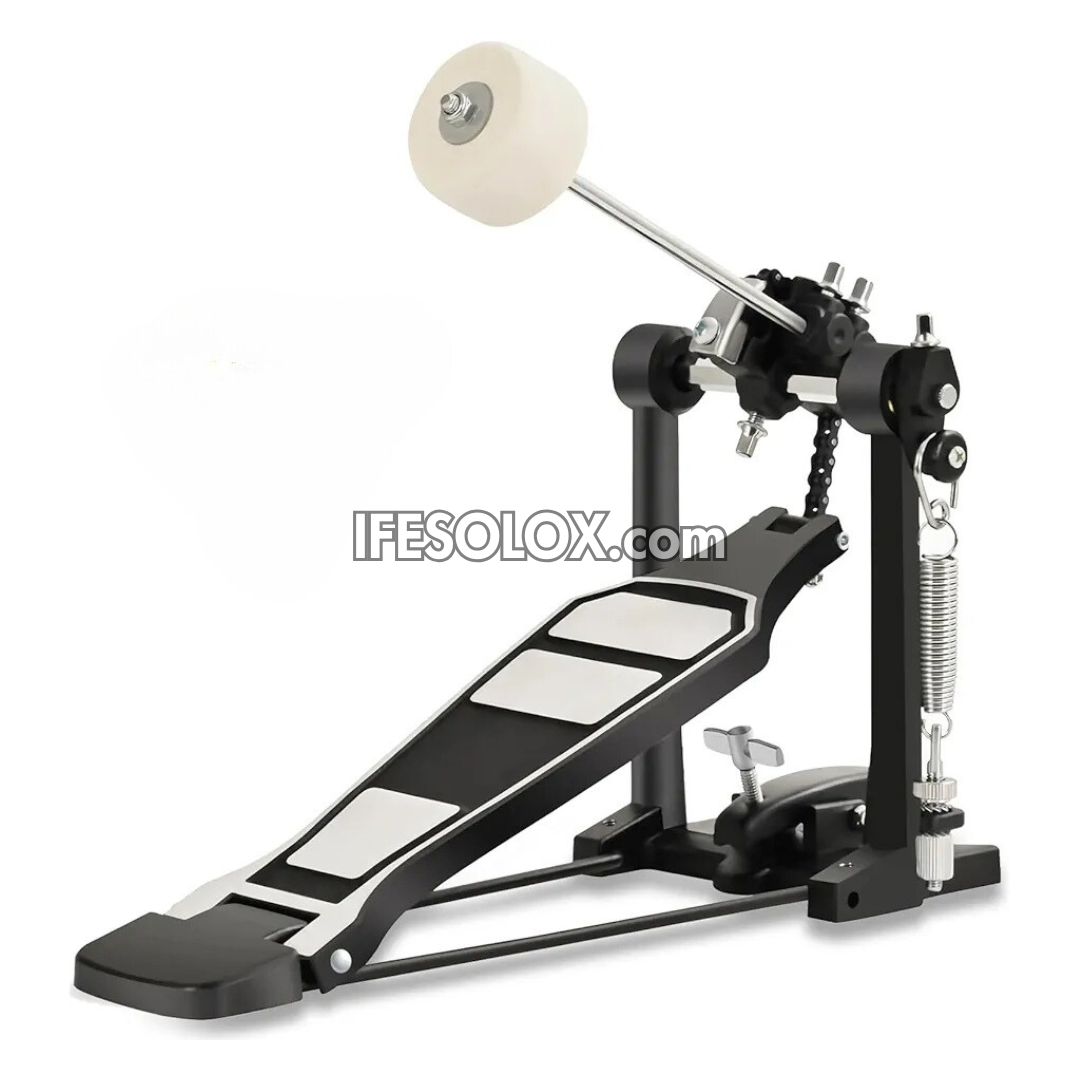 Single-chain Adjustable Single Bass Drum Pedal with Felt Beater Stick - Brand New