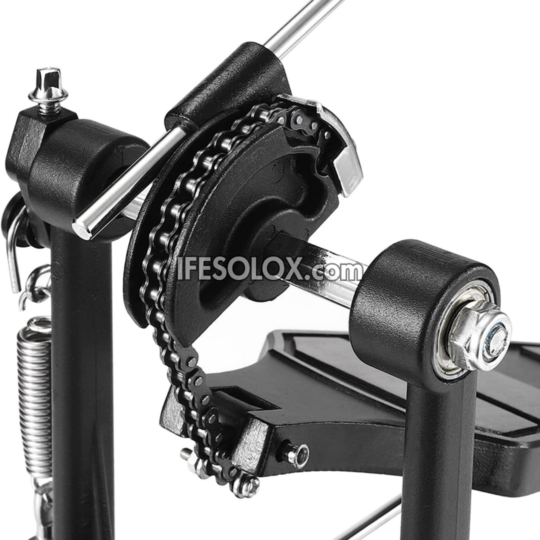 Single-chain Alloy Single Bass Drum Pedal with Felt Beater Stick - Brand New