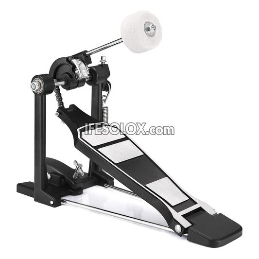 Single-chain Alloy Single Bass Drum Pedal with Felt Beater Stick - Brand New