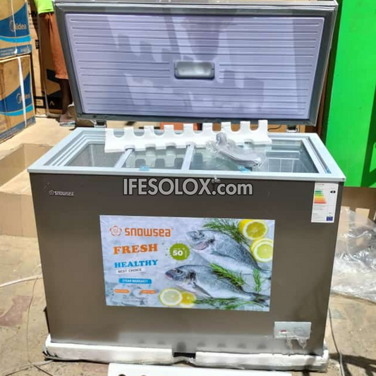 SNOWSEA BD-370 250 Liters Chest Deep Freezer + Glass Door with 1 Year Warranty - Brand New