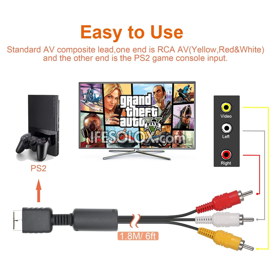 Sony 8.5V 5.65Amps Power Adapter and AV wire for Sony PS2 Slim A/C 70000 Console - Brand New