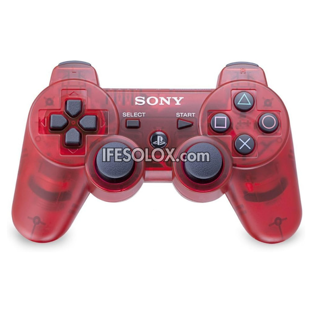 Sony PS3 DualShock 3 Game Controller (red transparent) - Brand New