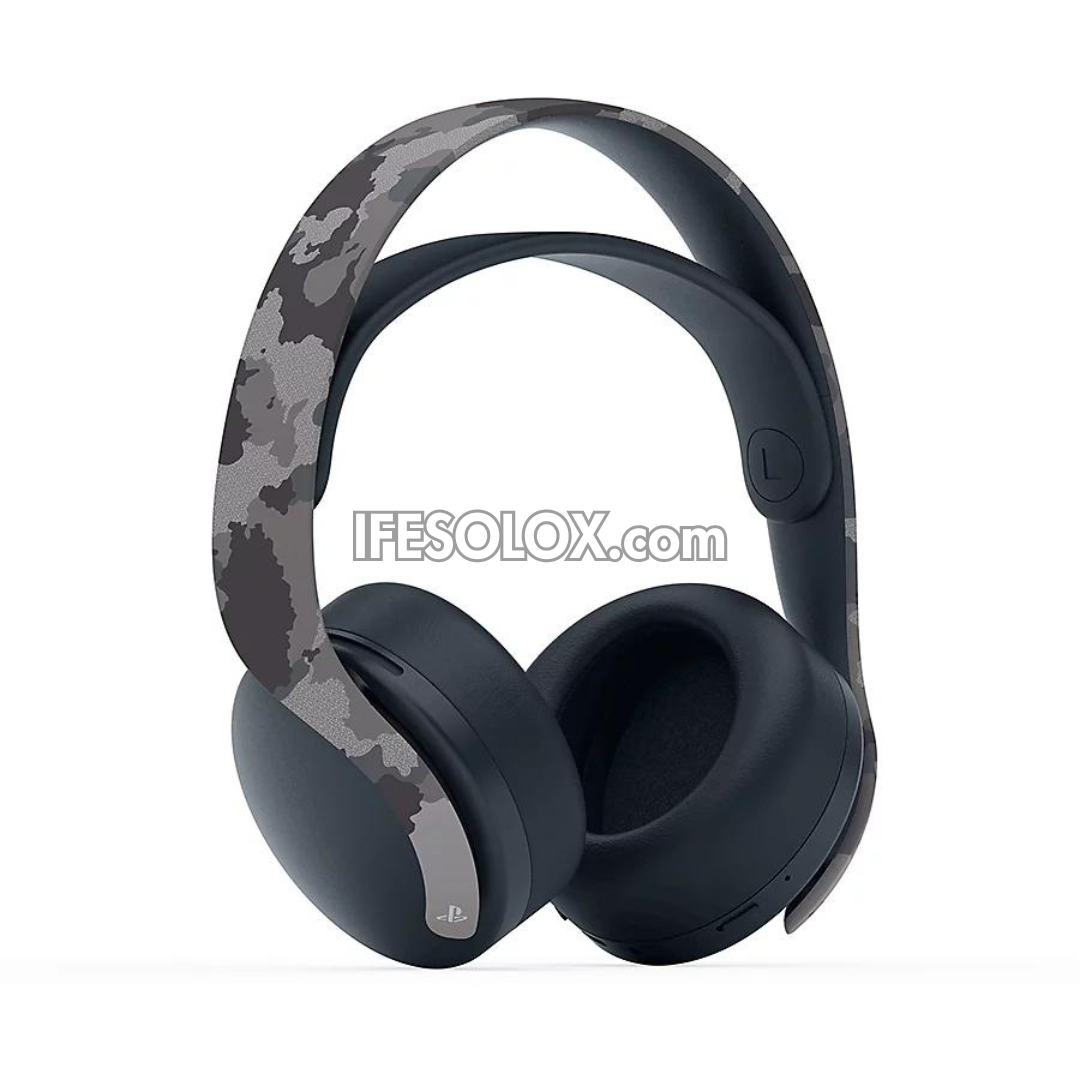 Casque sans fil Sony PULSE 3D pour PS5 et PS4 (Camouflage gris) - Tout neuf
