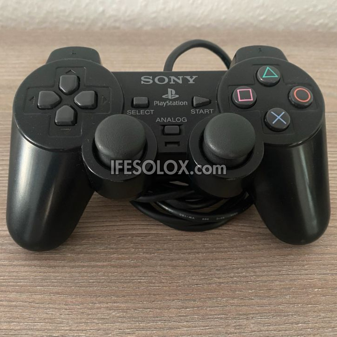 Sony Playstation 2 (PS2) Slim Game Console Complete Set with 2 DUALSHOCK Wired Controllers & 10 Titles - Foreign Used