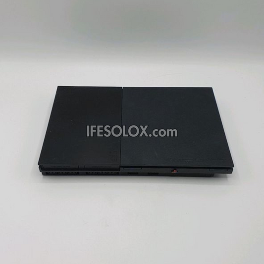 Sony Playstation 2 (PS2) Slim Game Console Complete Set with 1 DUALSHOCK Wired Game Controller - Foreign Used